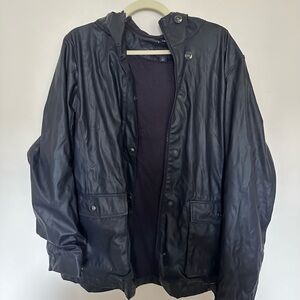 Lands End rain jacket with hood